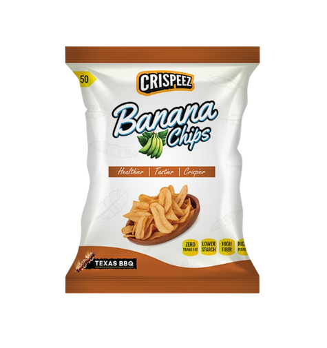 Texas BBQ Crispeez banana chips pack